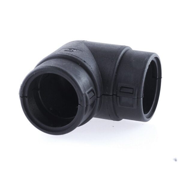 Hinged Conduit Joiner elbow, NW 22-22 90°, black