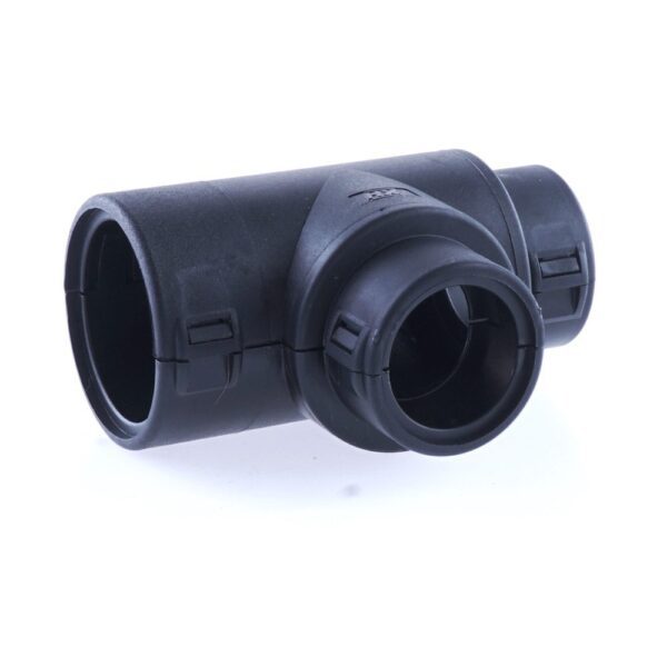 Hinged Conduit Joiner T-shape, NW 23-17-17, black