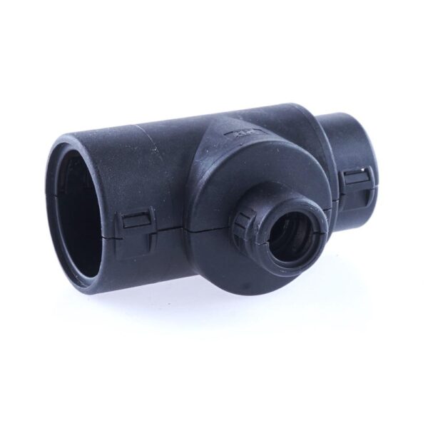 Hinged Conduit Joiner T-shape, NW 23-8.5-17, black