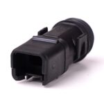 Backshell for DT06-2S, 180°, with strain relief