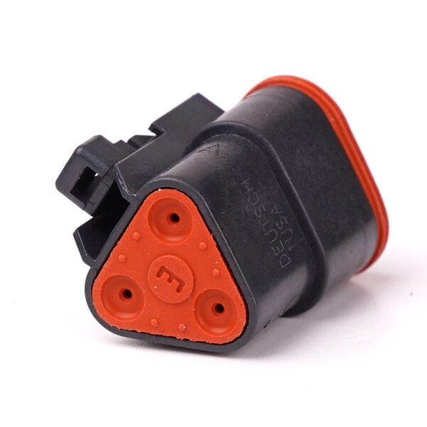 Socket Plug 3way, DT06-series, black