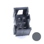 JPT-Male Connector, 6-pole (3×2), PFT, Coding A, grey