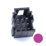 JPT-Male Connector, 9-pole (3×3), PFT, Coding A, violet