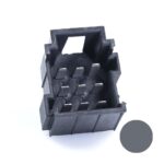 JPT-Male Connector, 9-pole (3×3), PFT, Coding A, grey