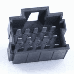 JPT-Male Connector, 15-pole (3×5), PFT, Coding A, black