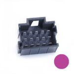 JPT-Male Connector, 15-pole (3×5), PFT, Coding A, violet