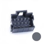 JPT-Male Connector, 15-pole (3×5), PFT, Coding A, grey