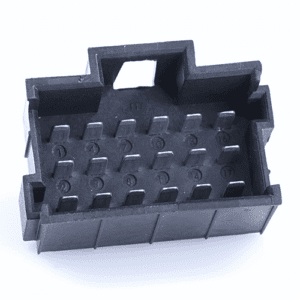 JPT-Male Connector, 18-pole(3x6), PFT, Coding A, black