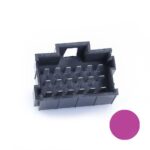 JPT-Male Connector, 18-pole (3x6), PFT, Coding A, violet