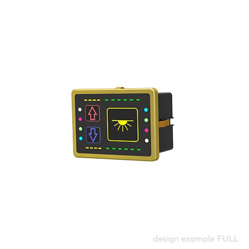 control panel pilot® 3.3, 3 push buttons/indicator fields, incl. 1 XL-button