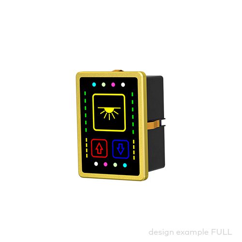 control panel pilot® 3.3, 3 push buttons/indicator fields, incl. 1 XL-button
