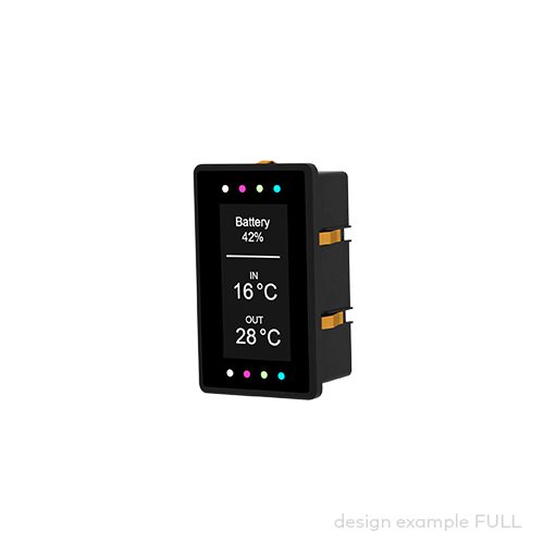 control panel pilot® 4.0D, OLED Display 2.42'', DOT 128x64