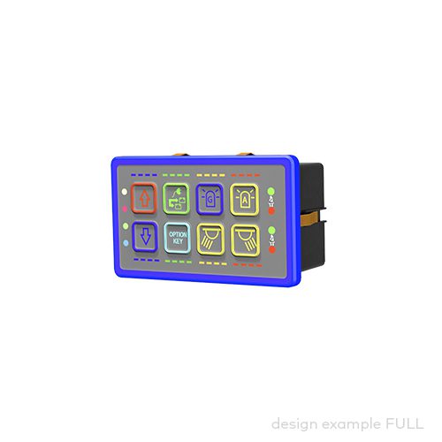 control panel pilot® 4.8, 8 push buttons/indicator fields
