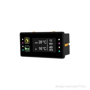 control panel pilot® 5.2 D, 2 push button/indicator panel, OLED Display 2.42'', DOT 128x64