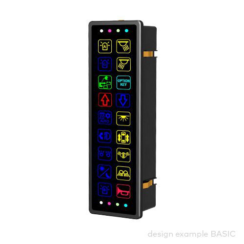 control panel pilot® 9.18, 18 push buttons/indicator fields