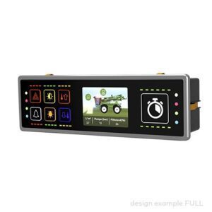 control panel pilot® 9.7 D, 7 push button/indicator panel, incl. XL-button, TFT Display 2.4'' RGB, 320x240