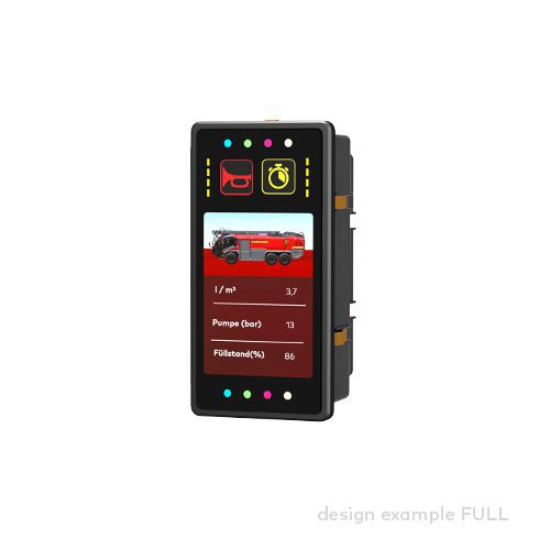 control panel pilot® 5.2 D, 2 push button/indicator panel, TFT Display 2.4'' RGB, 320x240