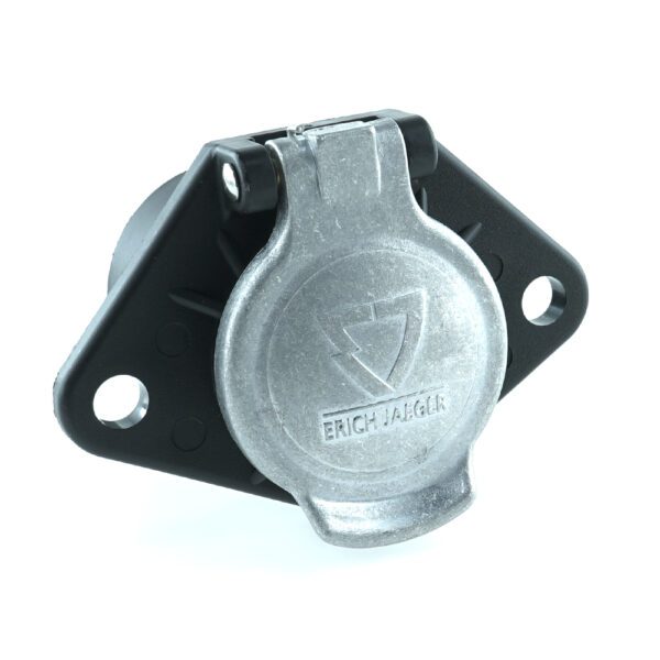 7P/24V socket (ISO 1185 - Type N), flat plug connection