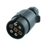 Economy plug, 7-pole, 12V, screw contact, cable gland for cable diameters 6.3-8.3mm