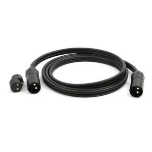 35mm² connecting cable, 2-pole, 24V, 2x plugs, 1x coupling, length 4m