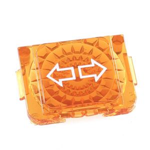 Indicator light: lens, orange, symbol "direction indication"