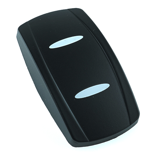 Actuator Contura V, black, 2x oval lens white, without symbol