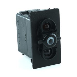 on-2xon-on Double Switch, 12V/20A for Contura II,III,IV,V, LED 1 red, LED 2 megabright green