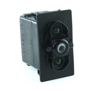 on-off-on Double Switch, 12V/20A, for Contura II, III, IV,V, LED 1 superbright green, LED 2 superbright green