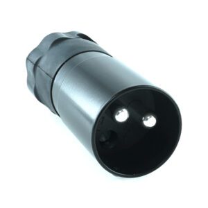 plug 2-pole, 24V, black, crimp/solder contact 35mm², without screw ring